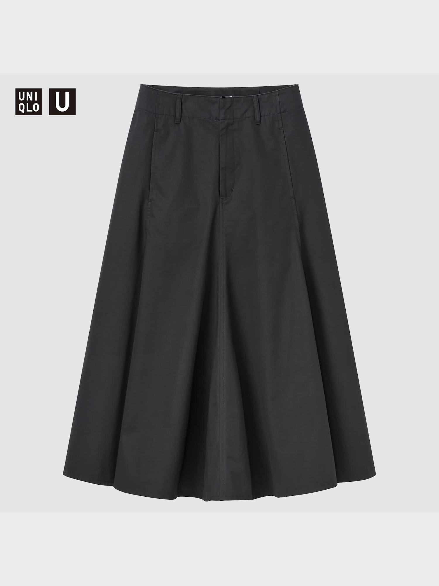 U Cotton Twill Flared Skirt | UNIQLO US