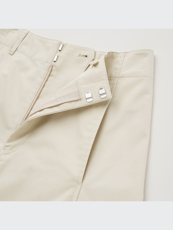 U Cotton Twill Flared Skirt