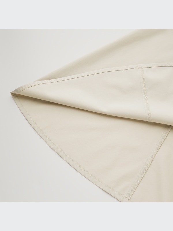 U Cotton Twill Flared Skirt