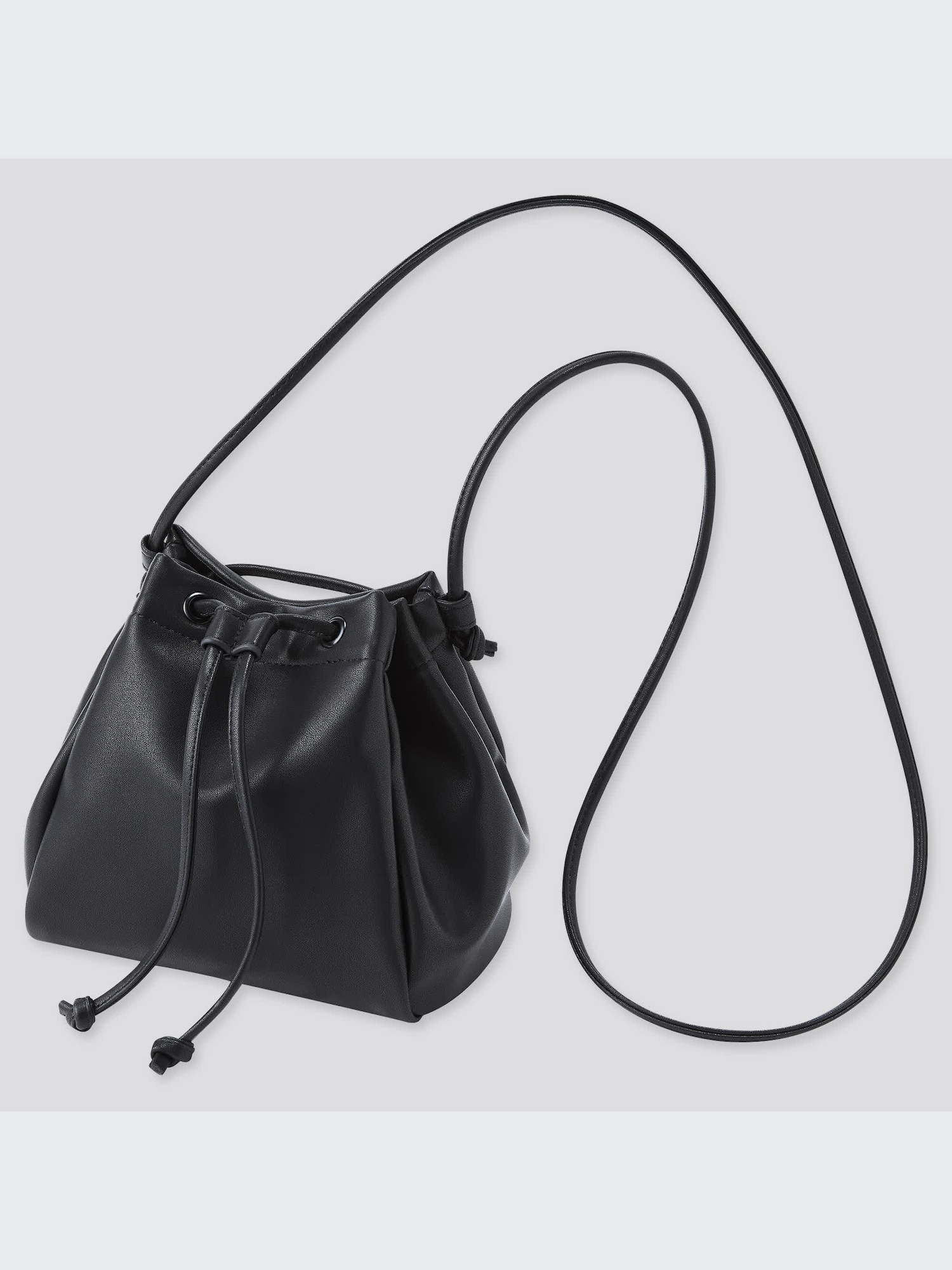 Faux Leather Drawstring Bag UNIQLO US