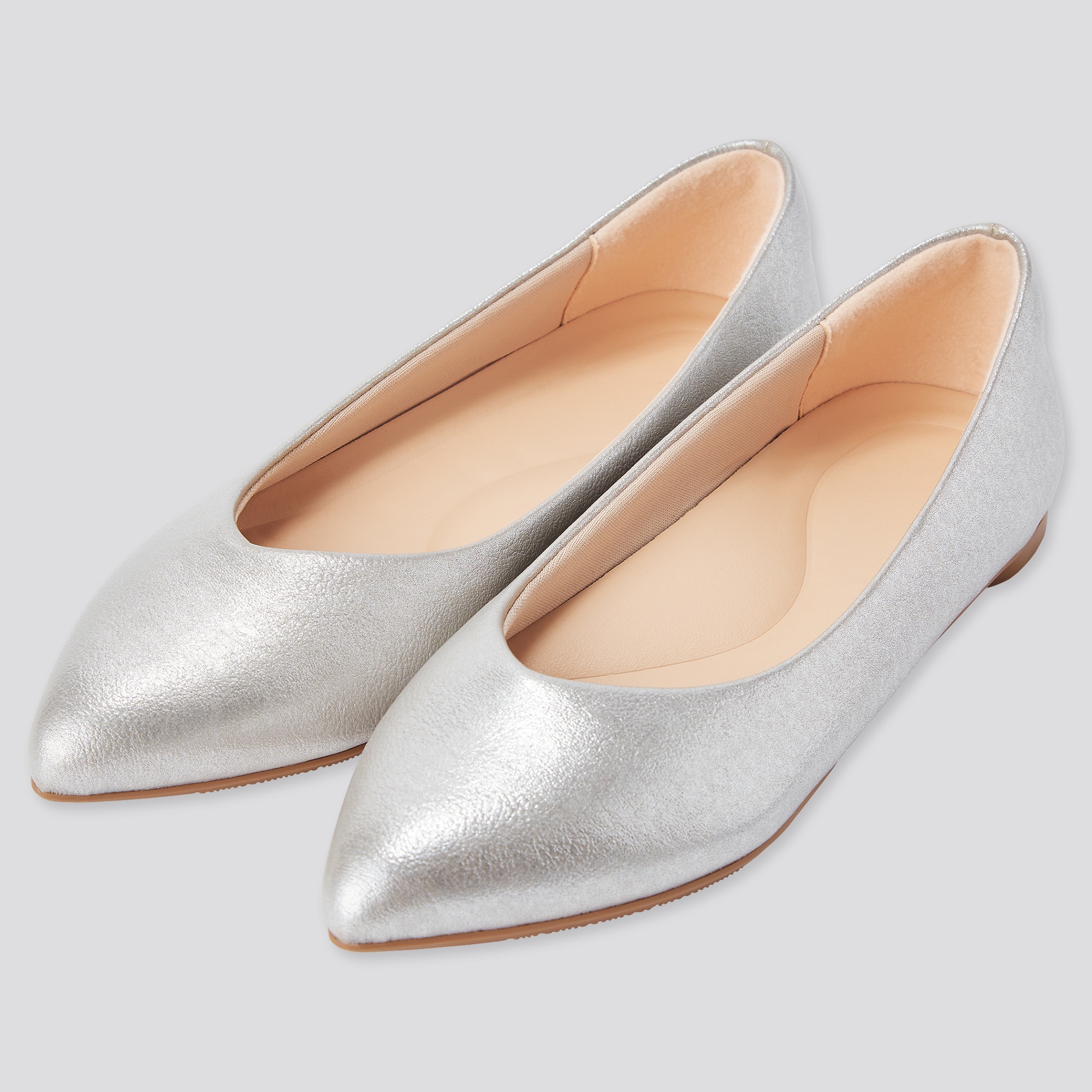 Comfort Feel Touch Metallic Pointed Flats | UNIQLO US