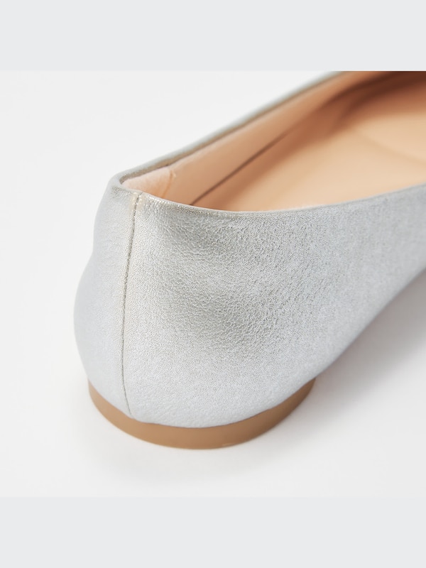 Comfort Feel Touch Metallic Pointed Flats