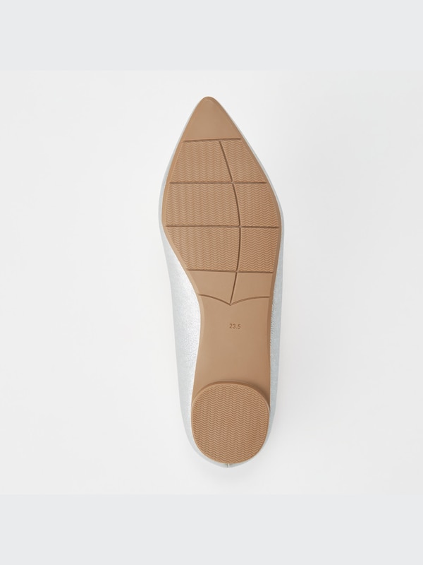 Comfort Feel Touch Metallic Pointed Flats