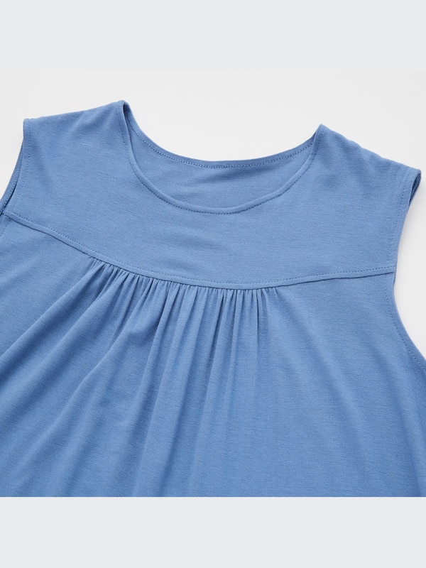 Drape Jersey Sleeveless Dress