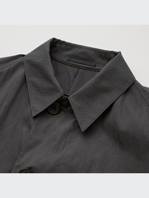 U Single-Breasted Trench Coat