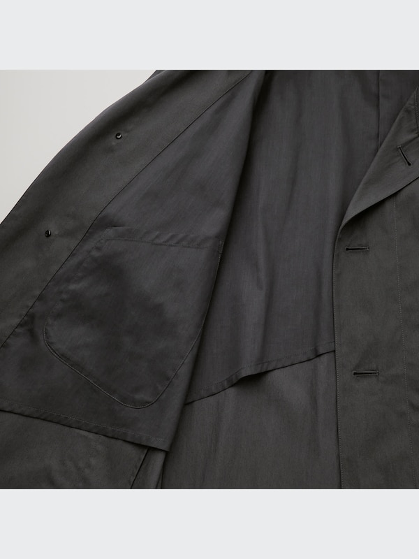 U Single-Breasted Trench Coat