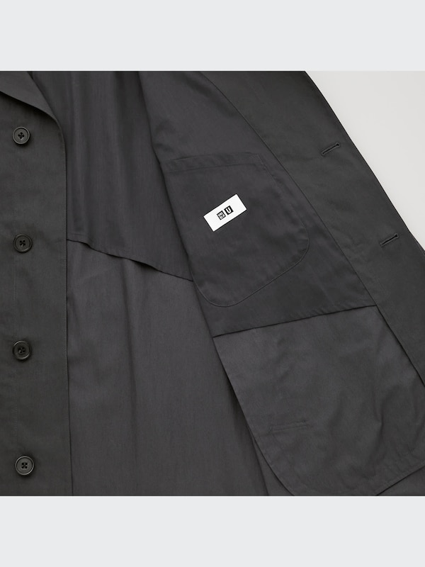 U Single-Breasted Trench Coat