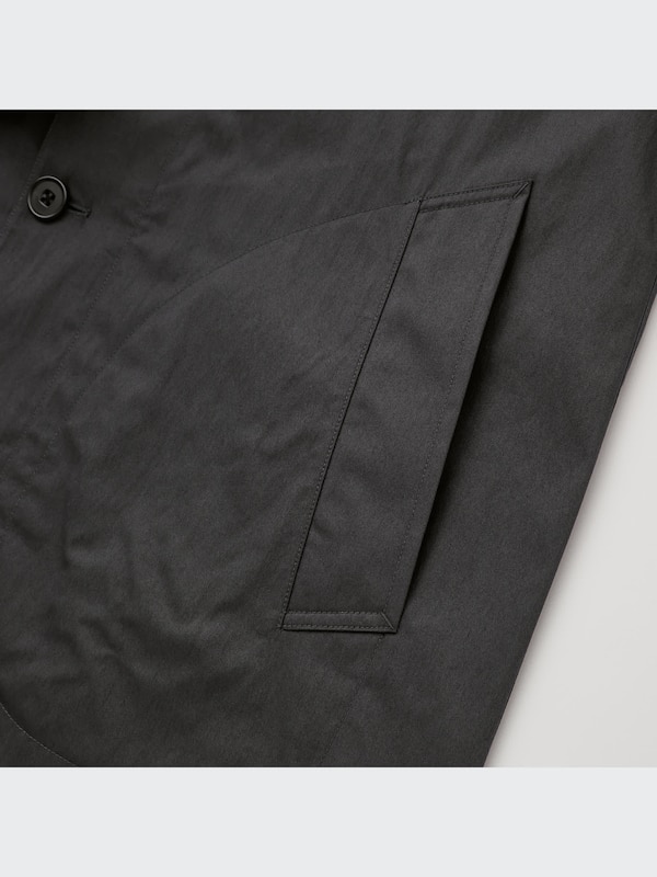 U Single-Breasted Trench Coat