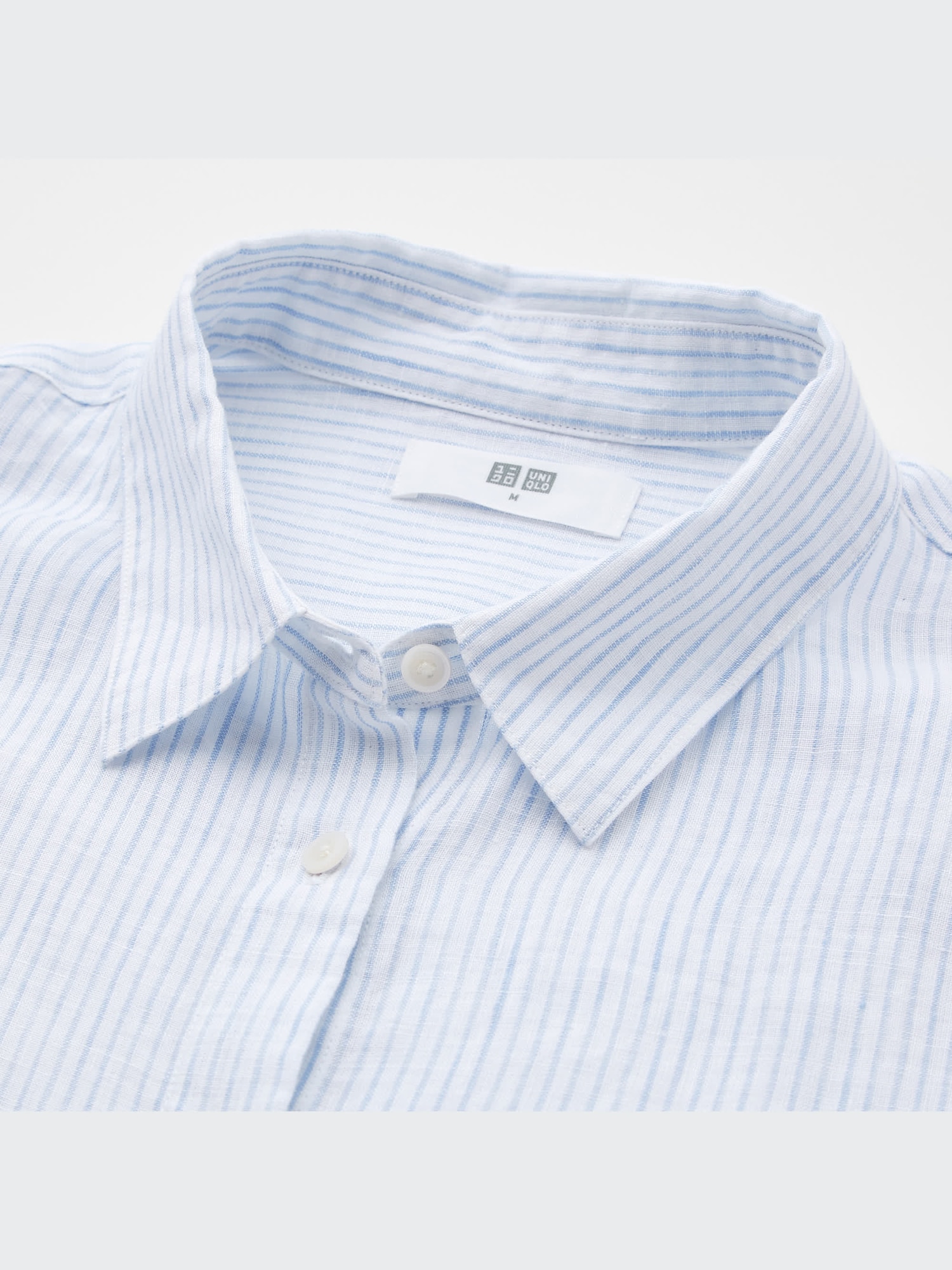 Premium Linen Striped Long-Sleeve Shirt | UNIQLO US