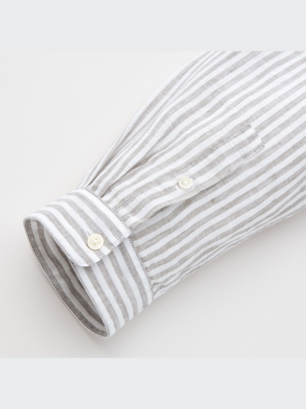 Premium Linen Skipper Collar 3/4-Sleeve Shirt