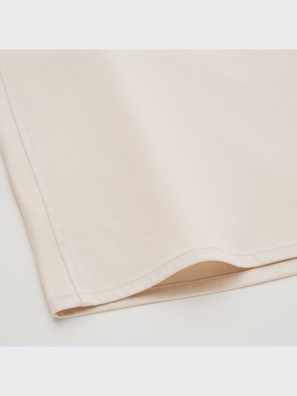 U Mercerized Cotton Stand Collar Long-Sleeve Shirt