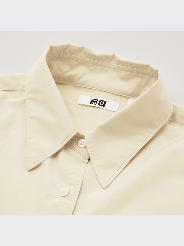 U Double Pocket Oversized Long-Sleeve Shirt