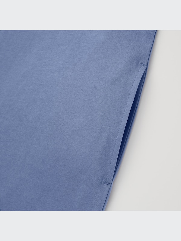 Mercerized Cotton Short-Sleeve T-Shirt Dress