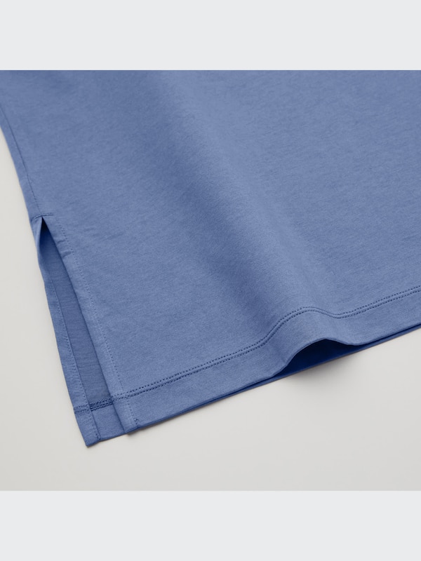 Mercerized Cotton Short-Sleeve T-Shirt Dress