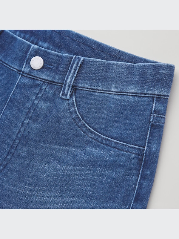 Ultra Stretch Denim Cropped Leggings Pants