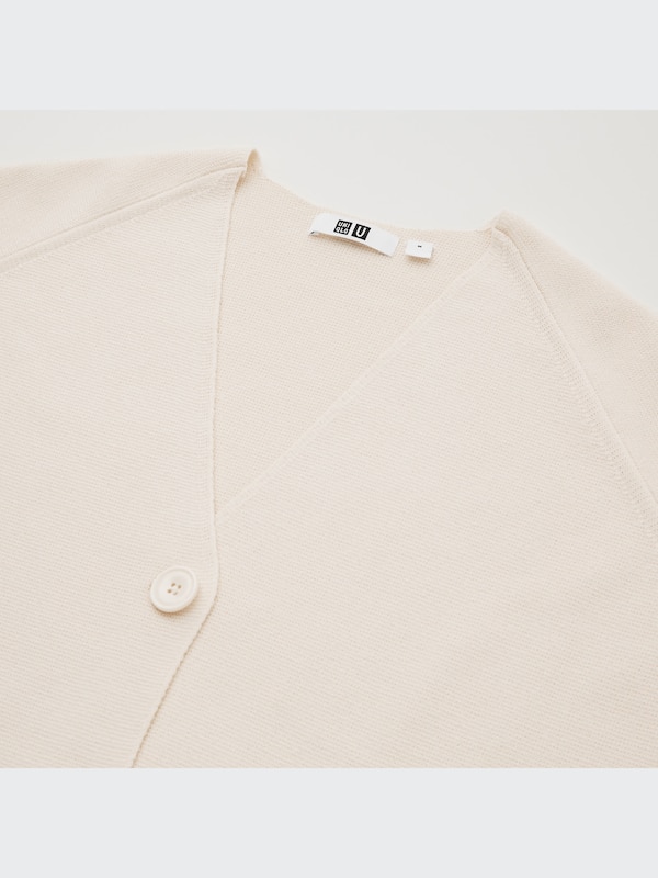 U Milano Ribbed V-Neck Cardigan