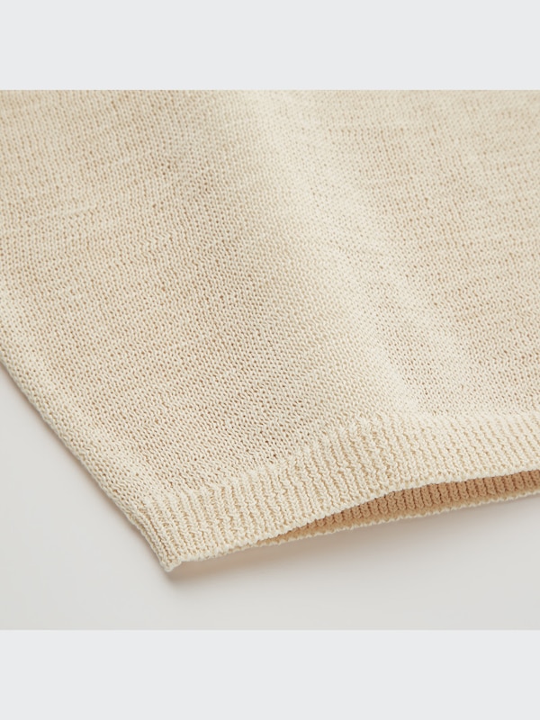 U Cotton Blend Crew Neck Sweater
