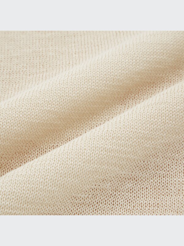 U Cotton Blend Crew Neck Sweater