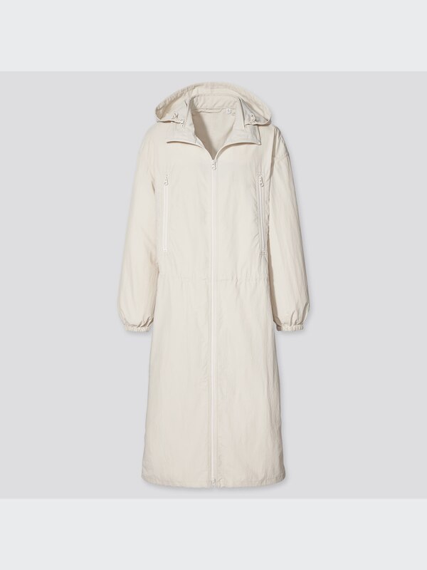 U Nylon Hooded Coat
