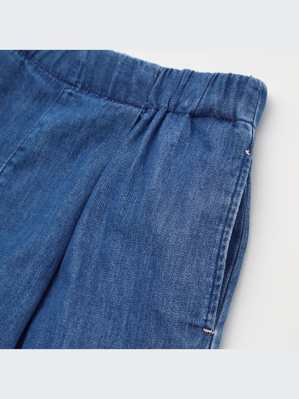 Soft Denim Skirt Pants