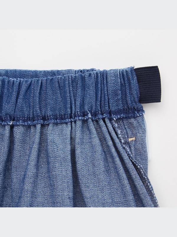 Soft Denim Skirt Pants