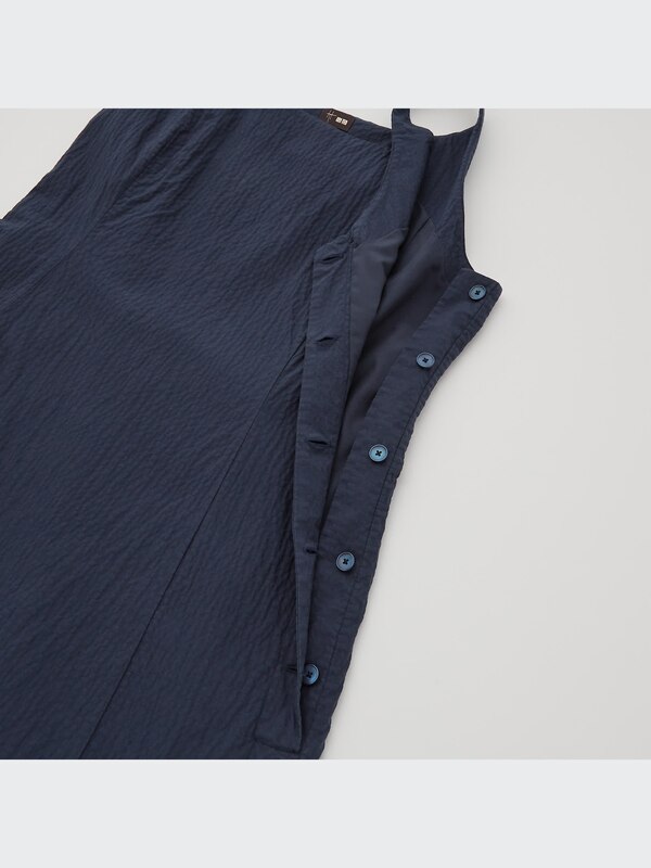 Cotton Seersucker Sleeveless Dress (Hana Tajima)