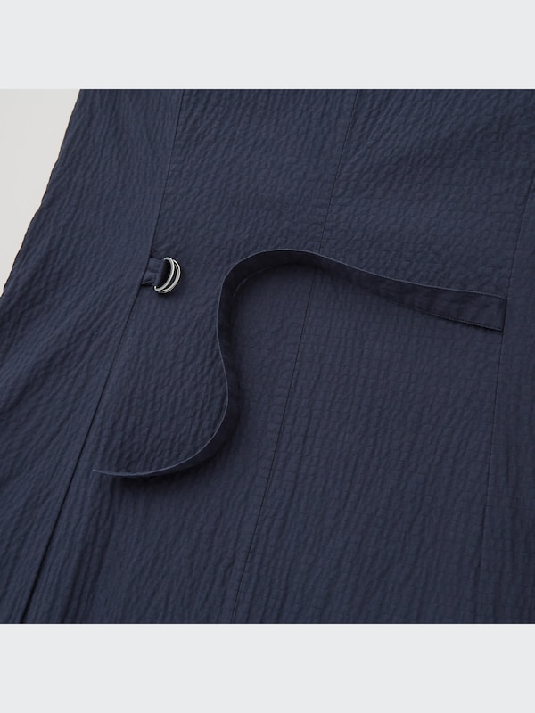 Cotton Seersucker Sleeveless Dress (Hana Tajima)