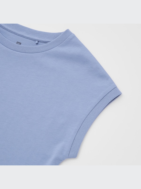 Smooth Cotton French Sleeve Dress