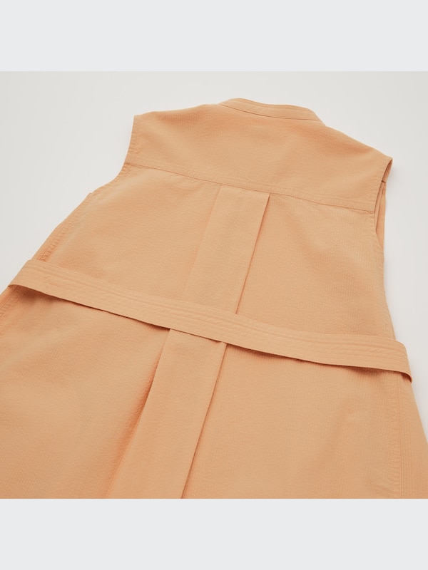 U Seersucker Sleeveless Dress