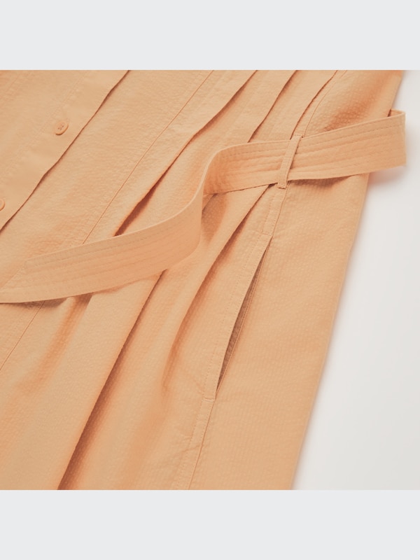 U Seersucker Sleeveless Dress