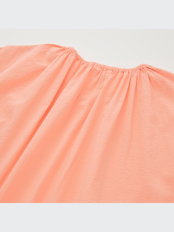 U Seersucker Short-Sleeves Dress