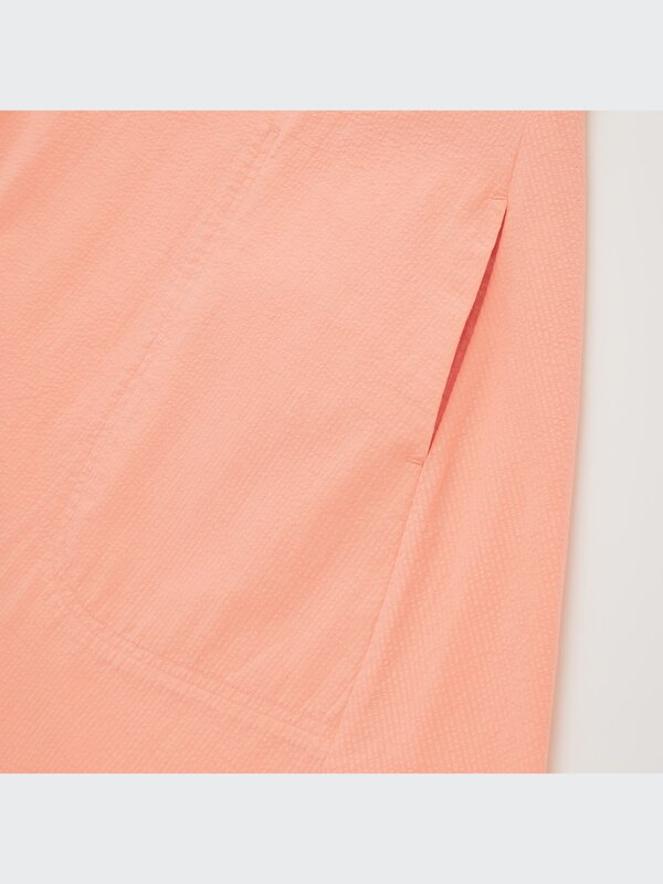 U Seersucker Short-Sleeves Dress