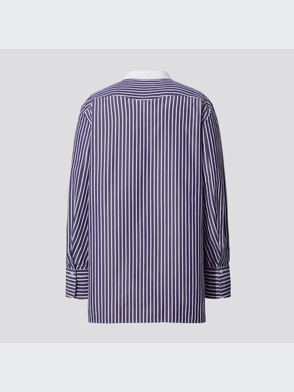 Supima® Cotton Stand Collar Long-Sleeve Shirt