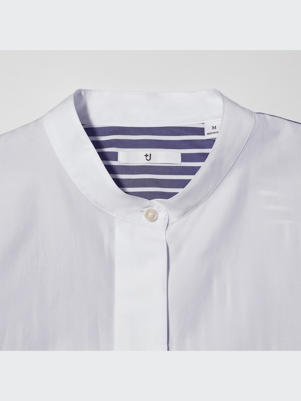 Supima® Cotton Stand Collar Long-Sleeve Shirt