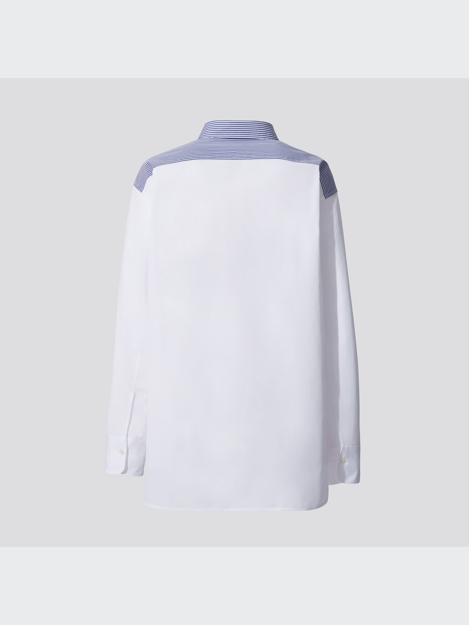 J Supima® Cotton Striped Oversized Long-Sleeve Shirt | UNIQLO US