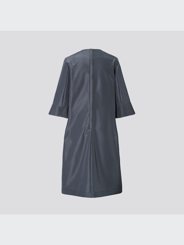 +J Silk-Blend Half-Sleeve Dress