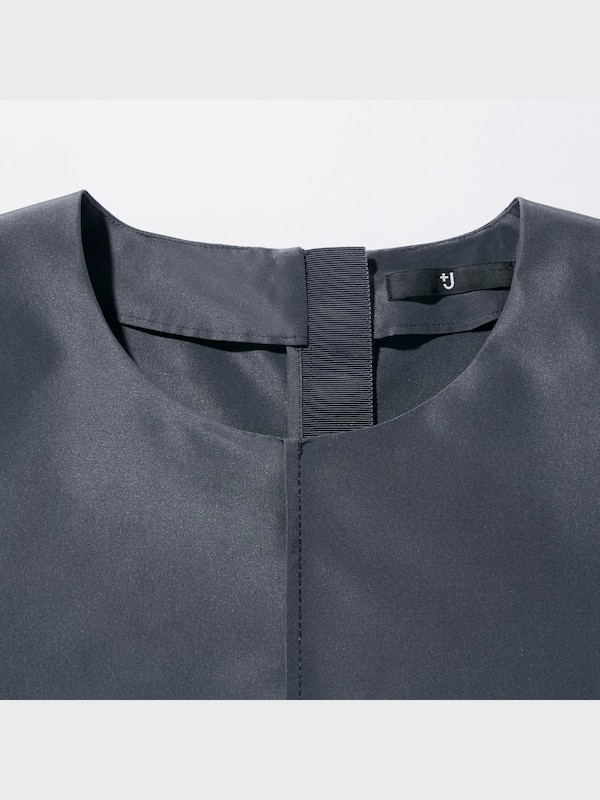 +J Silk-Blend Half-Sleeve Dress