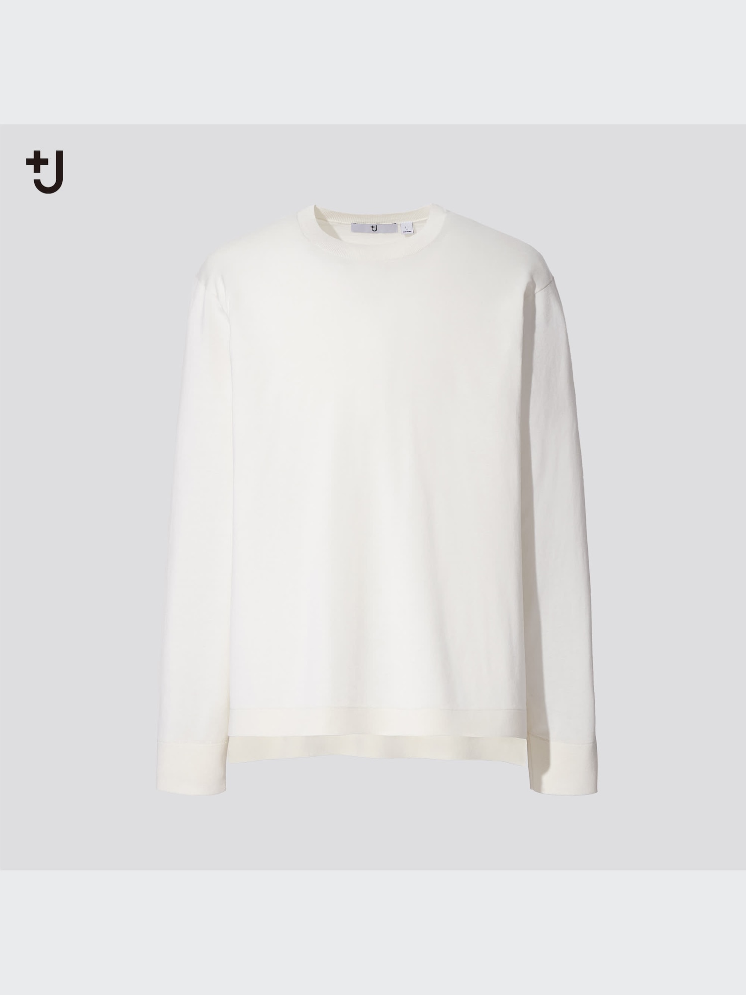 J Silk-Cotton Crew Neck Long-Sleeve Sweater | UNIQLO US
