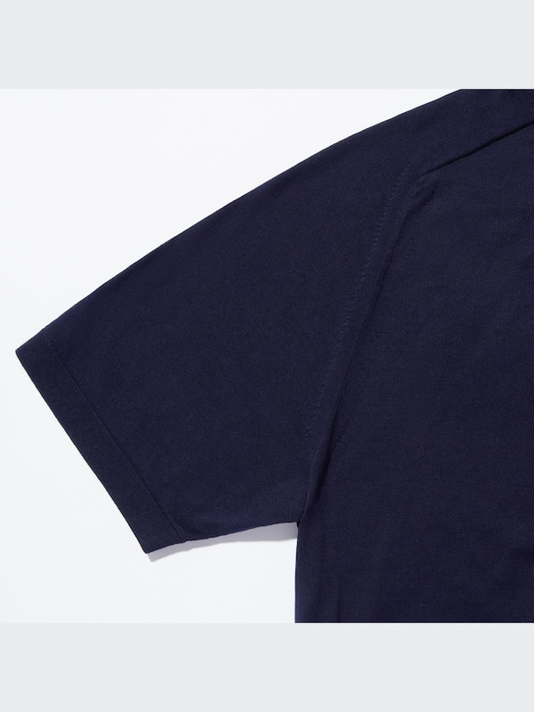 +J Silk-Cotton Knitted Short-Sleeve Polo Shirt