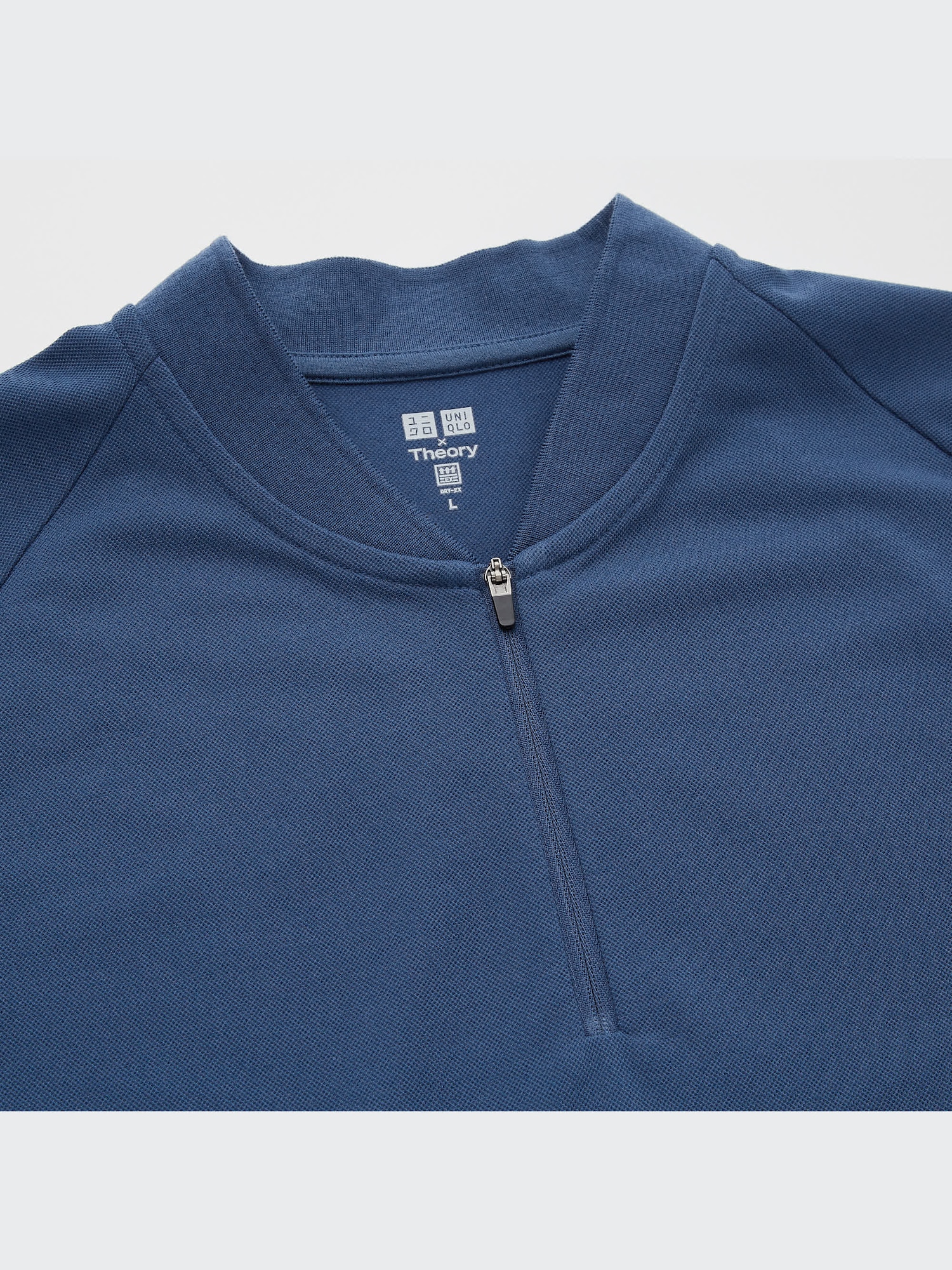 DRY-EX Pique Slim-Fit Half-Zip Polo Shirt (Theory) | UNIQLO US