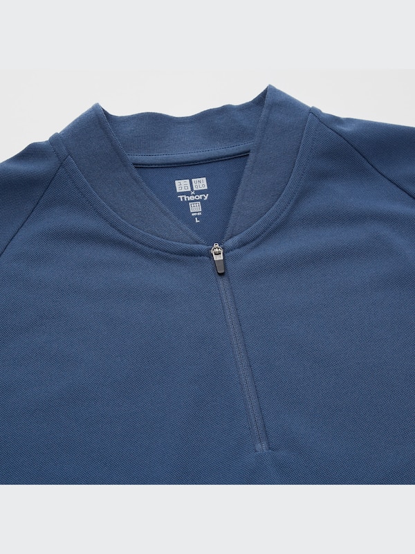 DRY-EX Pique Slim-Fit Half-Zip Polo Shirt (Theory)