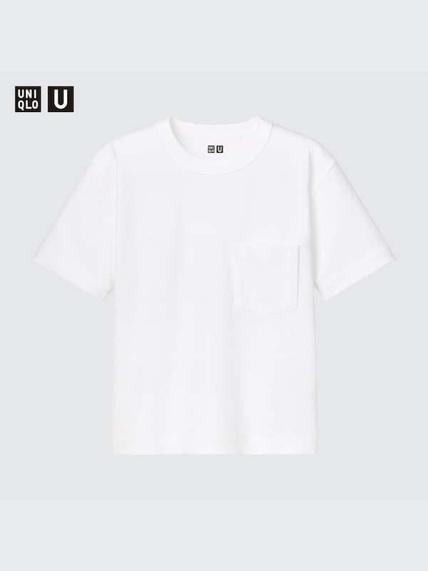 AIRISM COTTON CREW NECK T-SHIRT