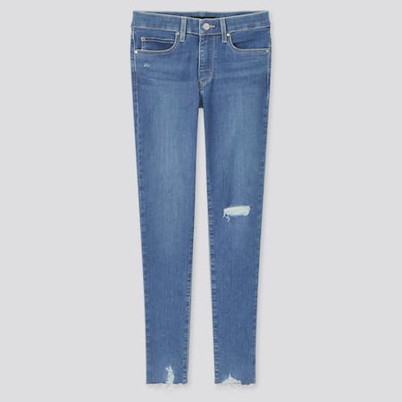 Damen Ultra Stretch Jeans mit mittlerem Bund in Vintageoptik (Skinny Fit)