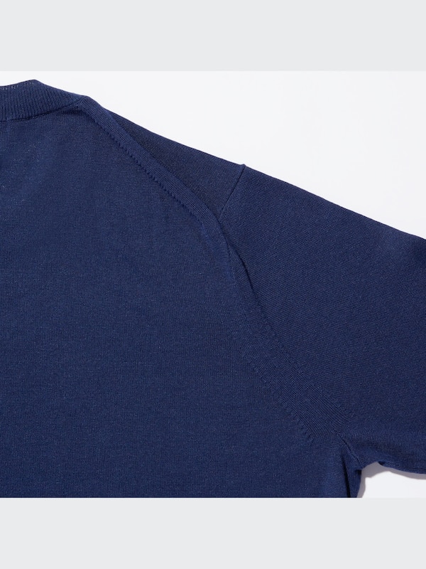 +J Silk-Cotton Crew Neck Long-Sleeve Sweater