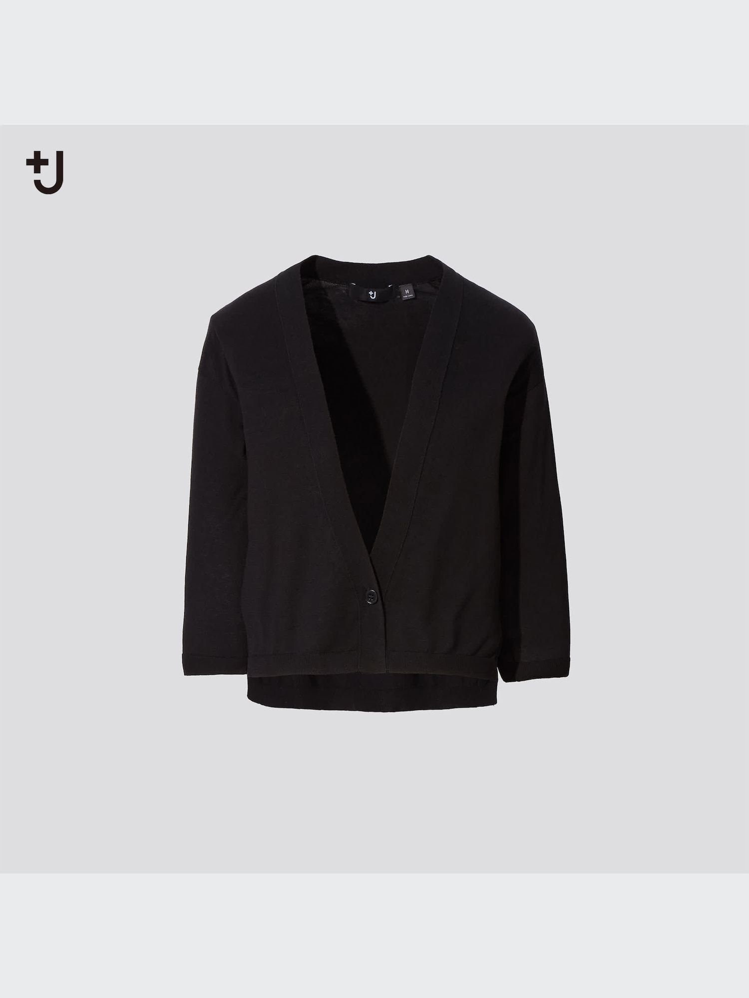 Check styling ideas for「+J Silk-Cotton V-Neck 3/4-Sleeve Short