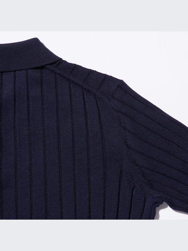 +J Silk-Cotton Long-Sleeve Polo Shirt