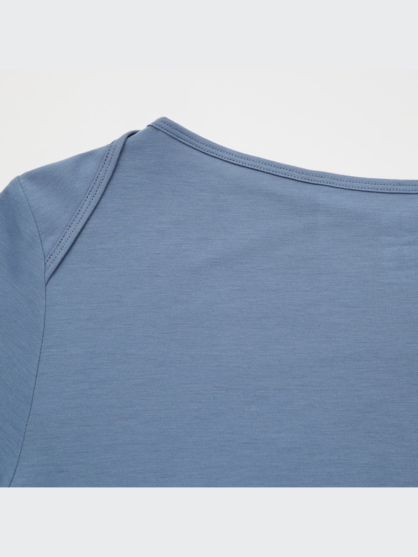 AIRism Boat Neck Half-Sleeve T-Shirt (Theory)