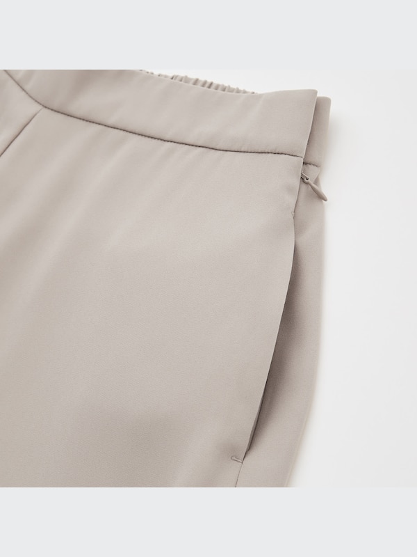 Chiffon Slit Skirt Pants