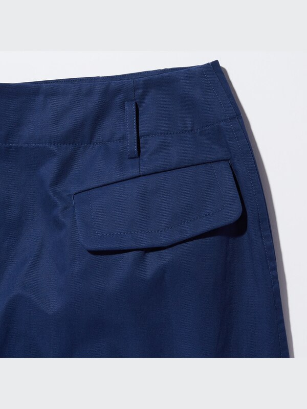 +J Linen-Cotton Wrap Skirt