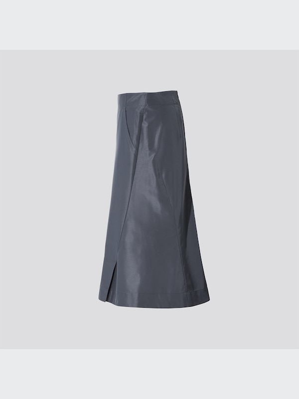 +J Silk-Blend Flared Skirt